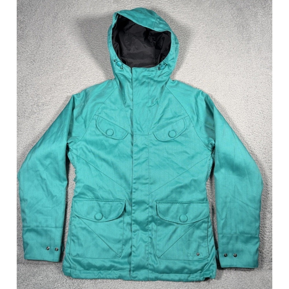 Burton DRYRIDE Teal Document Jacket Womens Medium Teal Ski/Snowboarding Full Zip